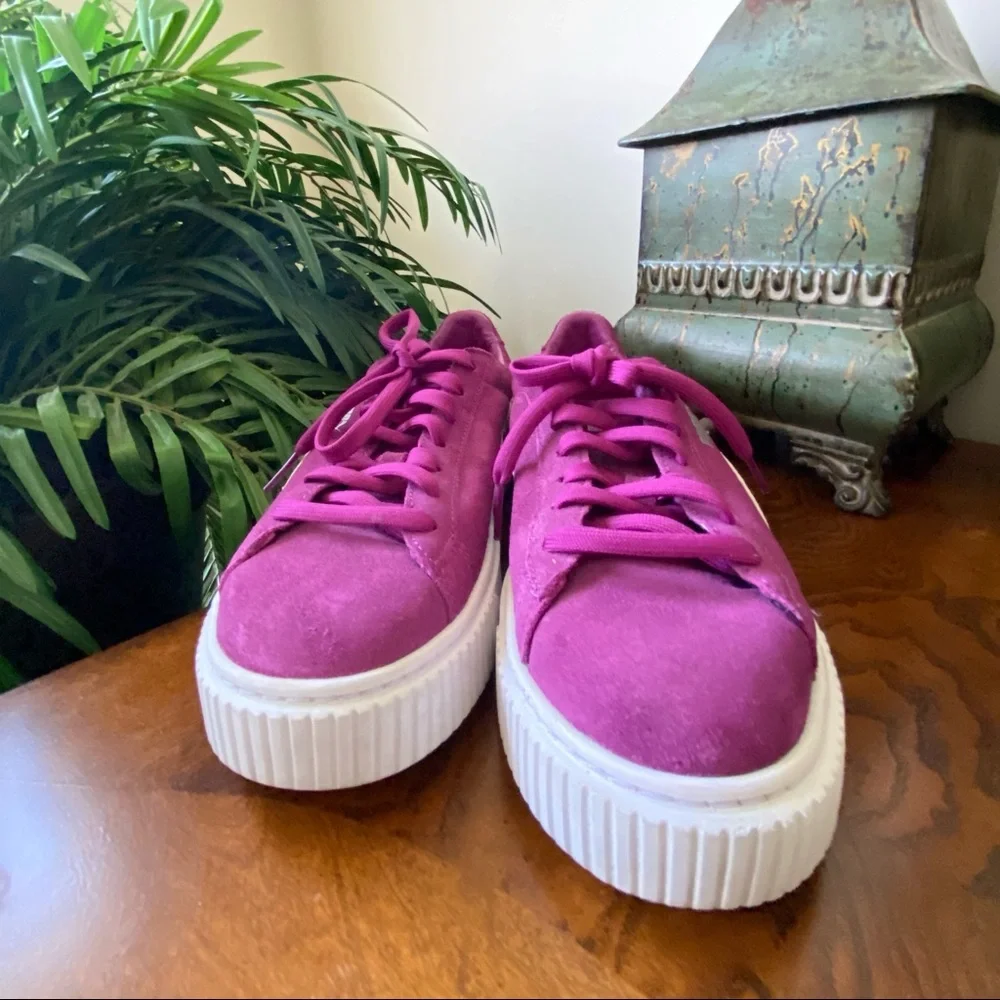 Puma Purple Platform Sneakers